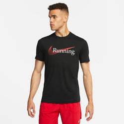 Playera de correr para hombre Nike Dri-FIT - Negro