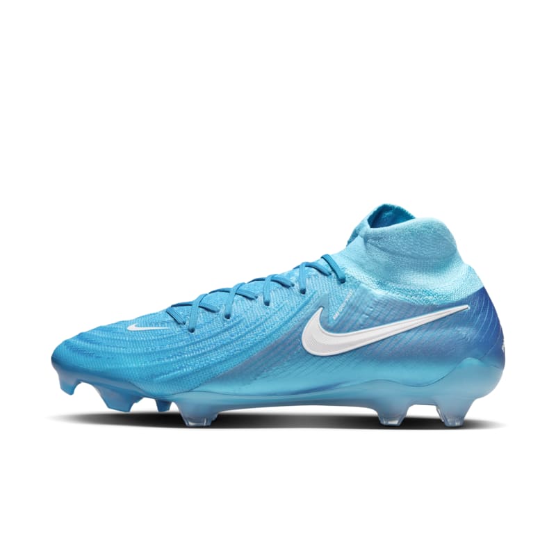 Tacos de fútbol FG de corte high Nike Phantom Luna 2 Elite - Azul