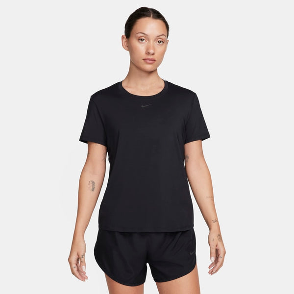 Playera de manga corta Dri-FIT para mujer Nike One Classic - Negro