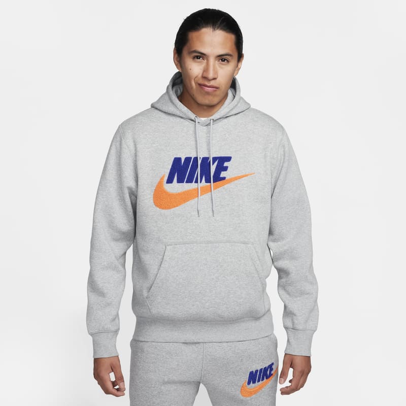 Sudadera con gorro sin cierre para hombre Nike Club Fleece - Gris