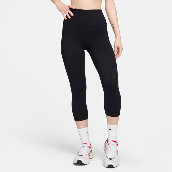 Leggings cropped de tiro alto para mujer Nike One - Negro