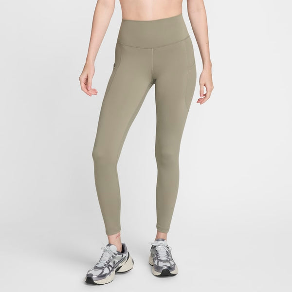 Leggings tiro alto de 7/8 con bolsillos para mujer Nike One - Verde