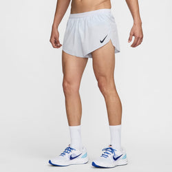 Shorts de correr Dri-FIT ADV de 5 cm con forro de ropa interior para hombre Nike AeroSwift - Gris