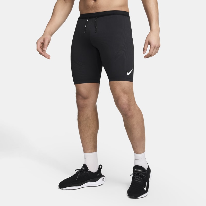 Mallas de correr Dri-FIT ADV de medio largo para hombre Nike Aero Swift - Negro