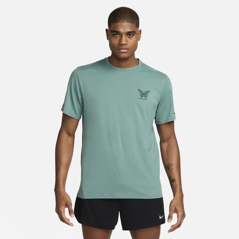 Playera de correr Dri-FIT para hombre Nike Rise 365 Running Division - Verde