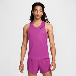 Camiseta sin mangas de correr Dri-FIT ADV para hombre Nike AeroSwift - Morado