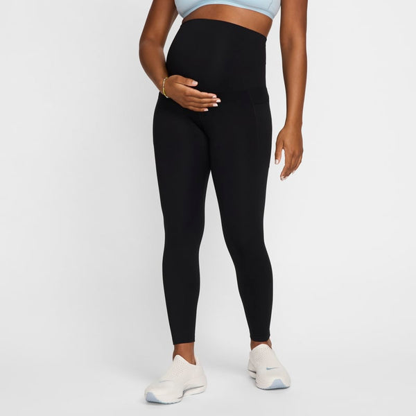 Leggings de maternidad de tiro alto de 7/8 con bolsillos para mujer Nike (M) One - Negro