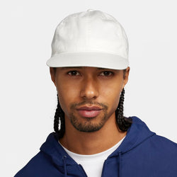 Gorra de visera plana no estructurada Nike Club - Blanco