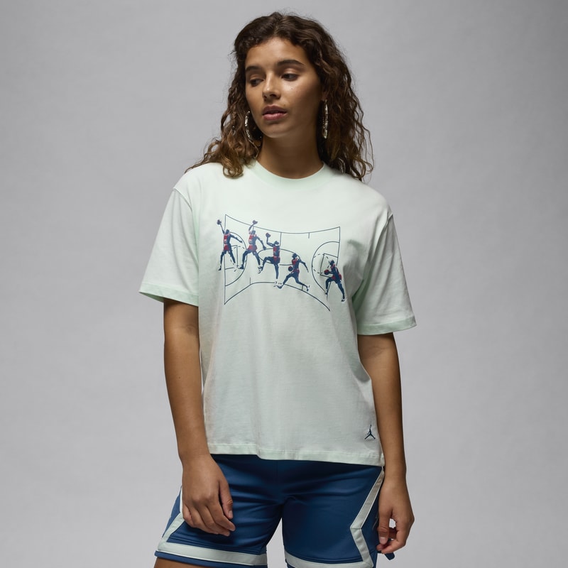 Playera girlfriend con gráfico para mujer Jordan - Verde