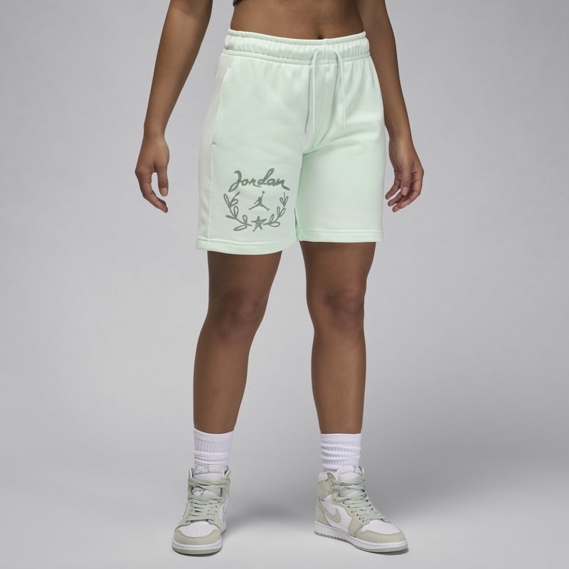 Shorts con gráfico para mujer Jordan Brooklyn Fleece - Verde