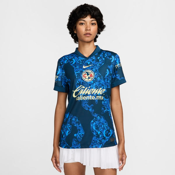 Jersey Nike Fútbol Dri-FIT Replica para mujer Club América 2024/25 Stadium Away - Azul