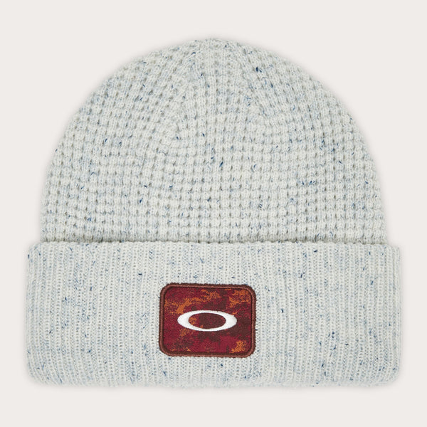 Oakley  Ellipse Patch Waffle Beanie White