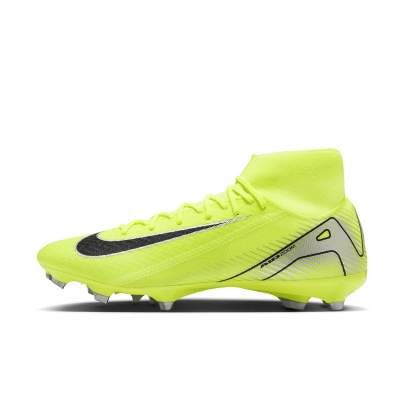 Tacos de fútbol MG de corte high Nike Mercurial Superfly 10 Academy - Amarillo