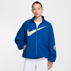 Chamarra de fútbol Nike de tejido Woven para mujer Club América Essential - Azul