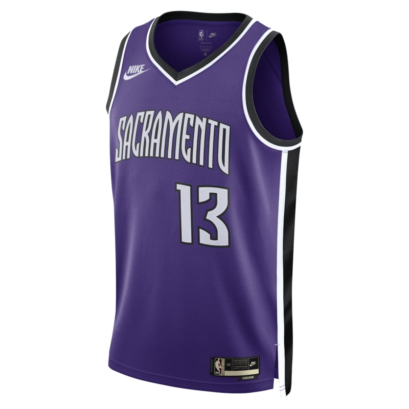 Jersey Nike Dri-FIT de la NBA Swingman para hombre Keegan Murray Sacramento Kings 2024/25 Hardwood Classics - Morado