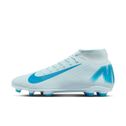 Tacos de fútbol MG de corte high Nike Mercurial Superfly10 Club - Azul