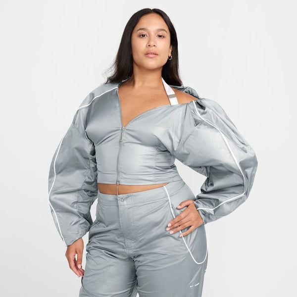 Chamarra de entrenamiento para mujer Nike x Jacquemus - Gris