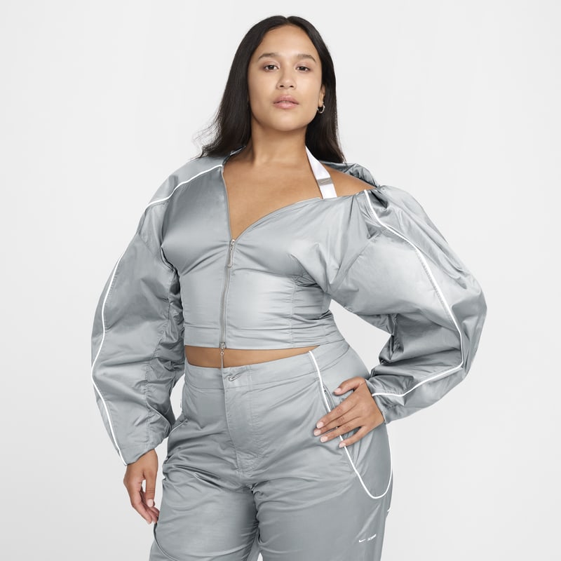 Chamarra de entrenamiento para mujer Nike x Jacquemus - Gris