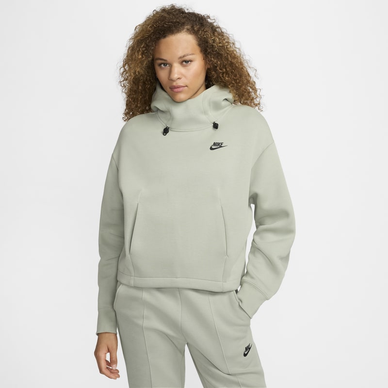 Sudadera con gorro oversized para mujer Nike Sportswear Tech Fleece - Verde