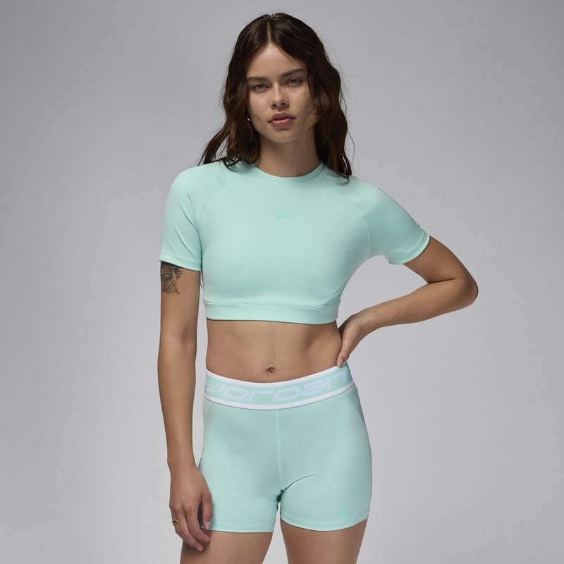 Top de alto rendimiento Bodycon para mujer Jordan Sport - Verde