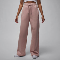 Pants de dobladillo abierto para mujer Jordan Flight Fleece - Rosa