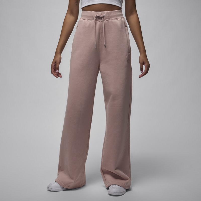 Pants de dobladillo abierto para mujer Jordan Flight Fleece - Rosa