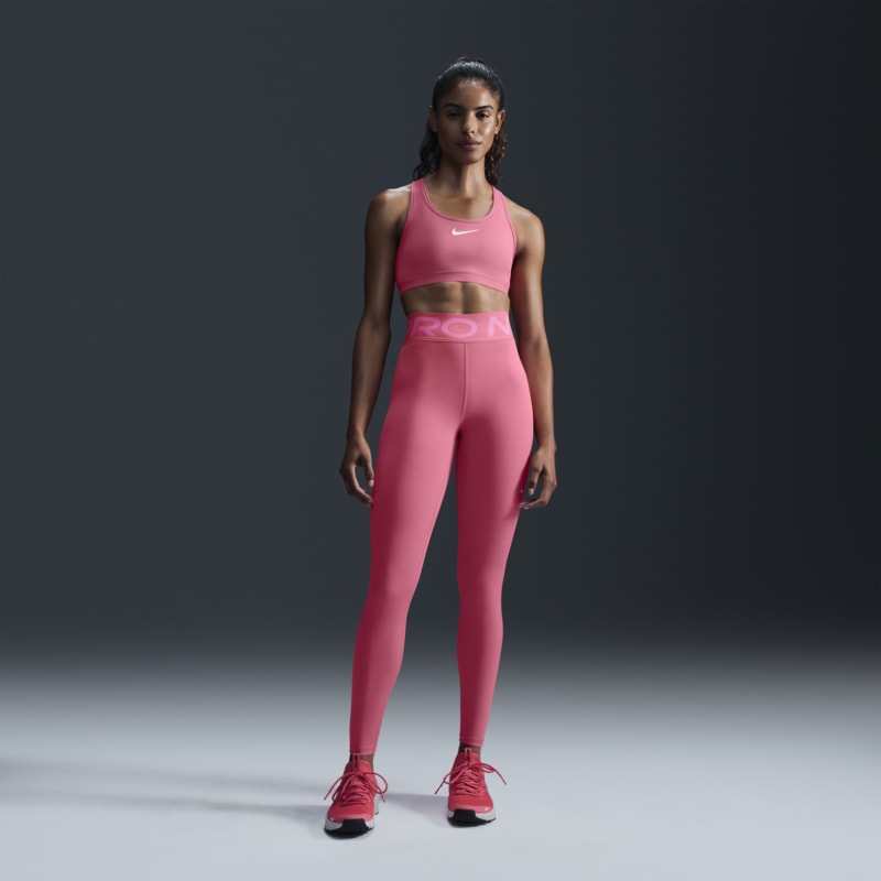 Leggings de tiro alto de largo completo para mujer Nike One Pro Sculpt - Rosa