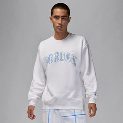 Sudadera con cuello redondo de tejido Fleece para hombre Jordan Essentials - Blanco