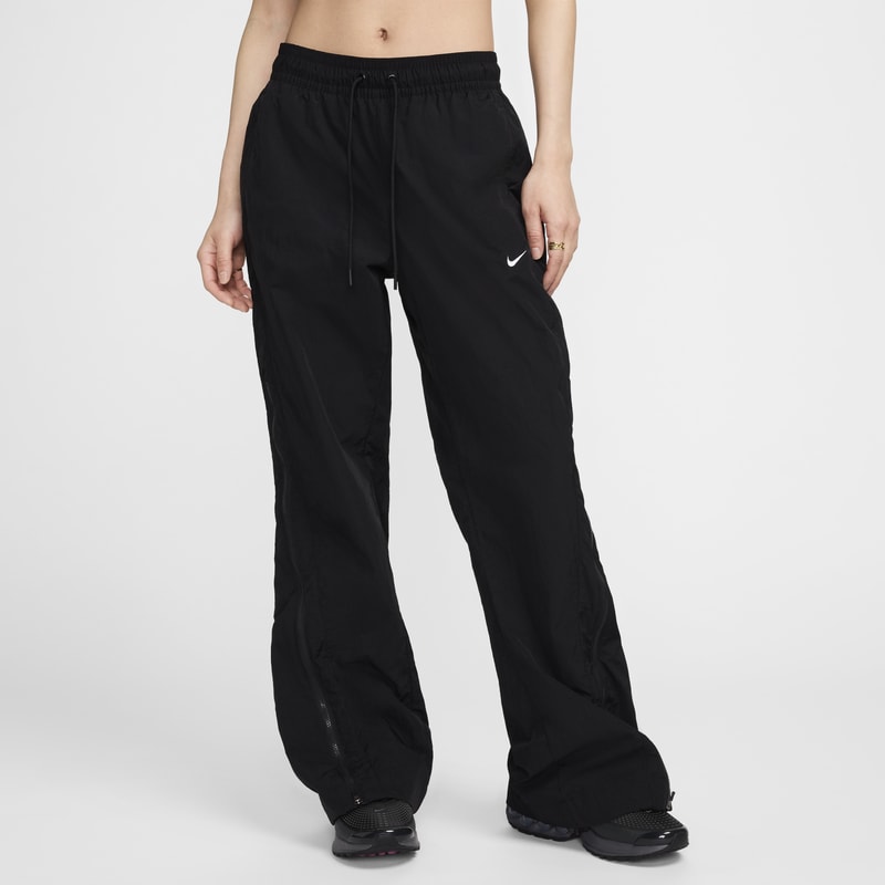 Pants de cierre de tiro medio Repel para mujer Nike Sportswear Collection - Negro