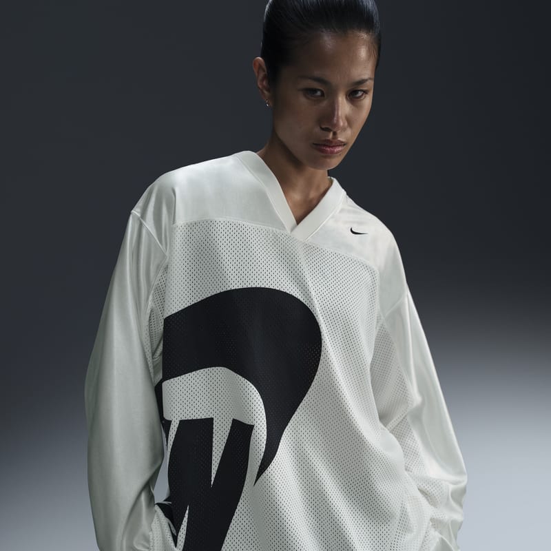 Jersey de manga larga oversized para mujer Nike Sportswear - Blanco