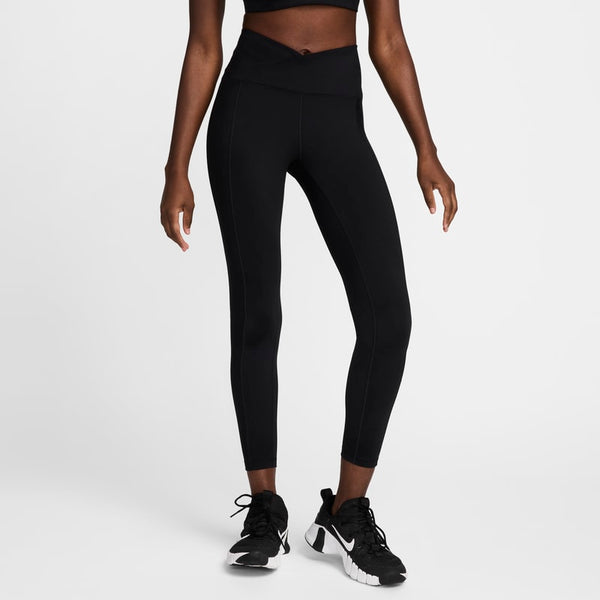 Leggings de tiro alto de 7/8 para mujer Nike One Wrap - Negro