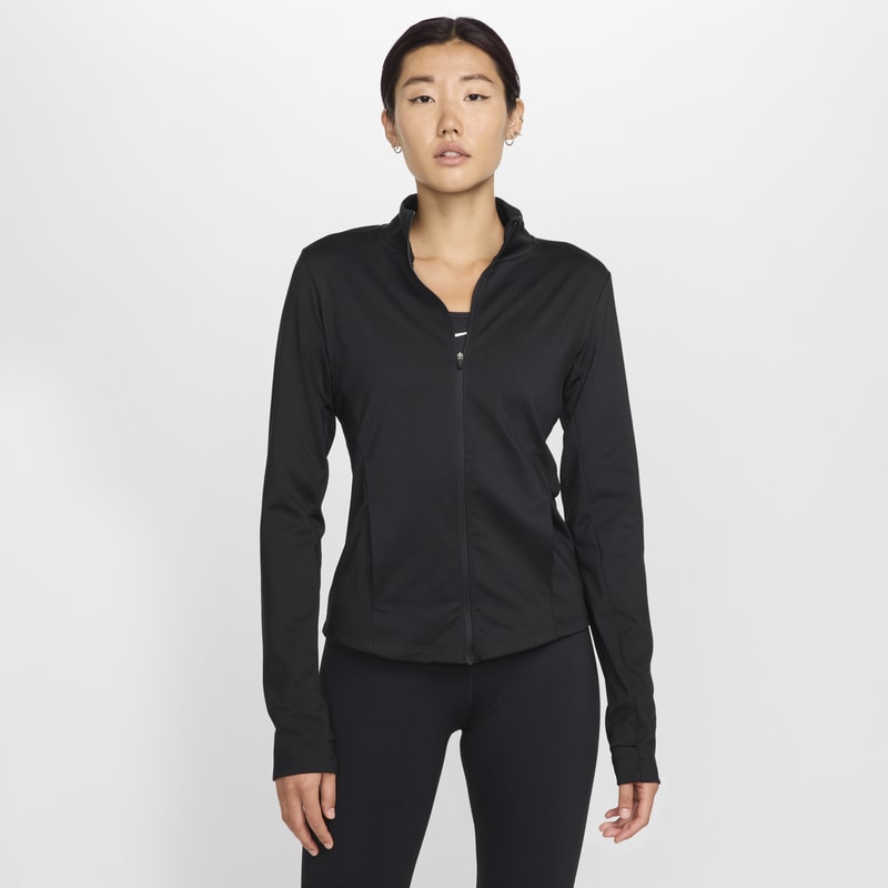 Chamarra ligera Dri-FIT de cierre completo para mujer Nike One - Negro