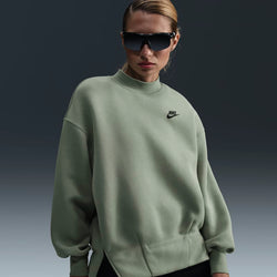 Sudadera de cuello redondo oversized para mujer Nike Sportswear Tech Fleece - Verde