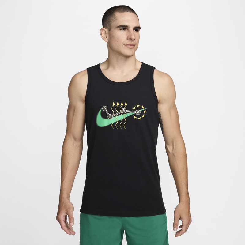 Camiseta de tirantes de fitness Dri-FIT para hombre Nike - Negro