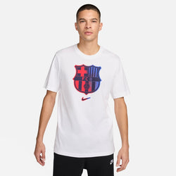 Playera de fútbol Nike para hombre FC Barcelona - Blanco