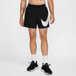 Shorts de correr Dri-FIT de 13 cm para hombre Nike Challenger Swoosh - Negro