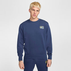 Sudadera de cuello redondo de French Terry para hombre Nike Club - Azul