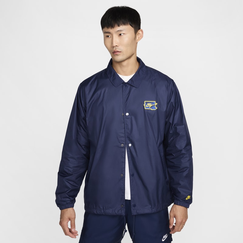 Chamarra de coach para hombre Nike Club - Azul