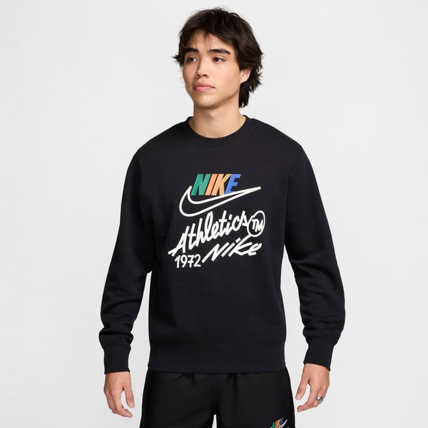 Sudadera de cuello redondo para hombre Nike Club Fleece - Negro