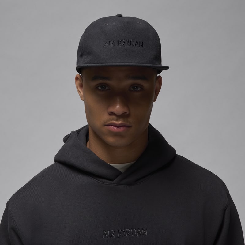 Gorra con visera plana sin estructura Air Jordan Pro - Negro