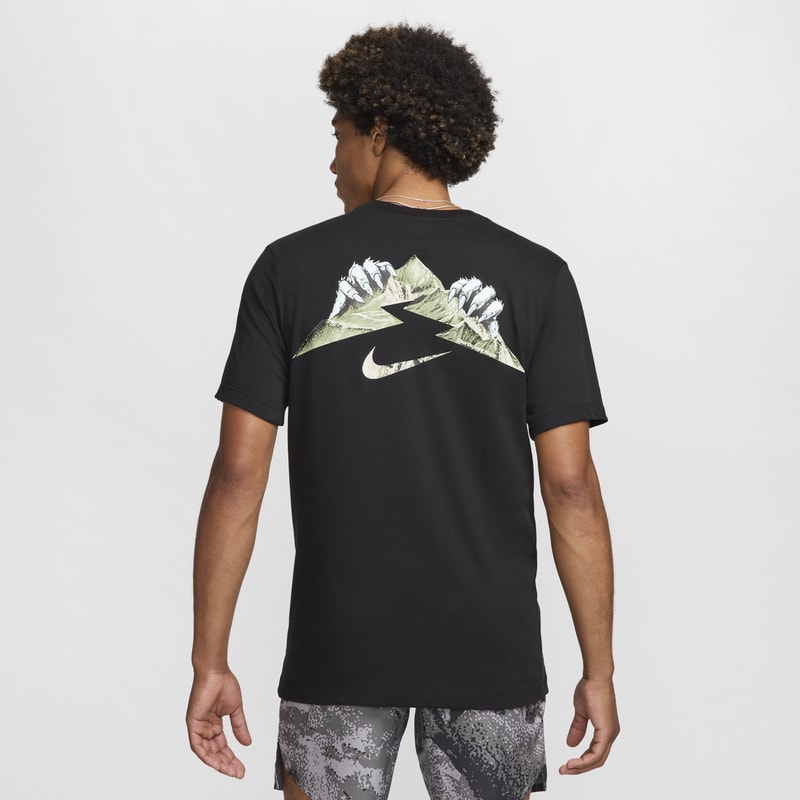 Playera de correr Dri-FIT para hombre Nike - Negro