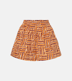 Faithfull Elva printed cotton shorts