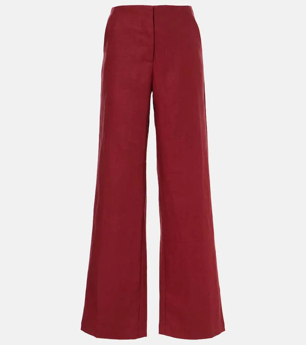 Faithfull Lulea linen wide-leg pants | LYBSTORE