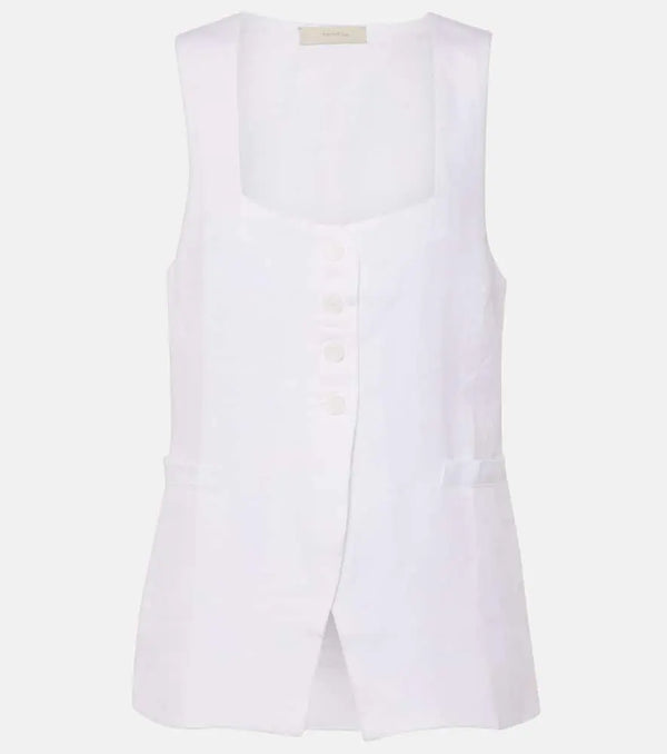 Faithfull Maya linen vest | LYBSTORE