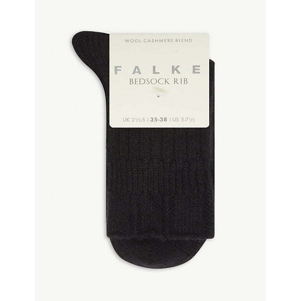 Falke Bedsock ribbed knitted wool-blend socks | LYBSTORE