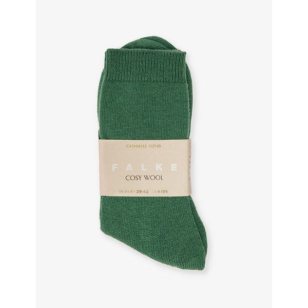 Womens Falke Cosy Wool branded knitted socks