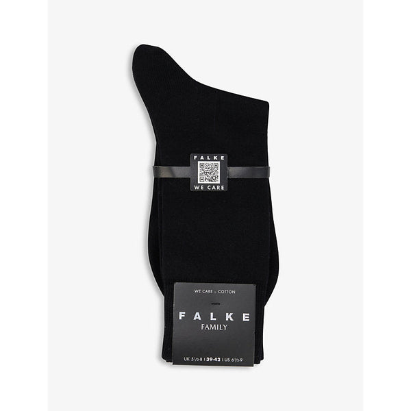 Mens Falke Family ankle-length stretch-cotton-blend socks