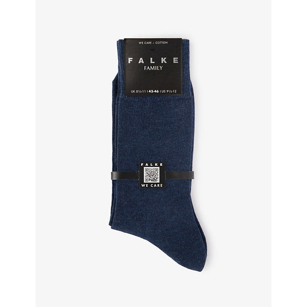 Falke Family brand-print stretch-cotton blend socks