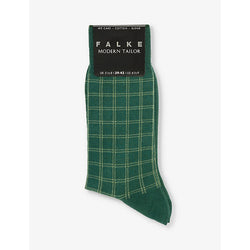 Falke Modern Tailor check-pattern cotton-blend socks