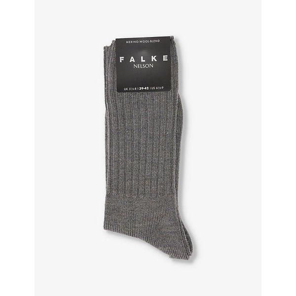 Falke Nelson mid-calf wool-blend knitted socks